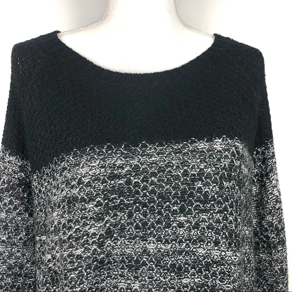 Cloud Chaser | Striped Hi Low Asymmetrical Sweater - Picture 2 of 6